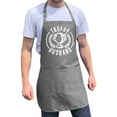 thumbnail image 1 of ApronMen, Funny Aprons For Men - Trophy Husband - 100% Cotton with Pockets - Gray, 1 of 6