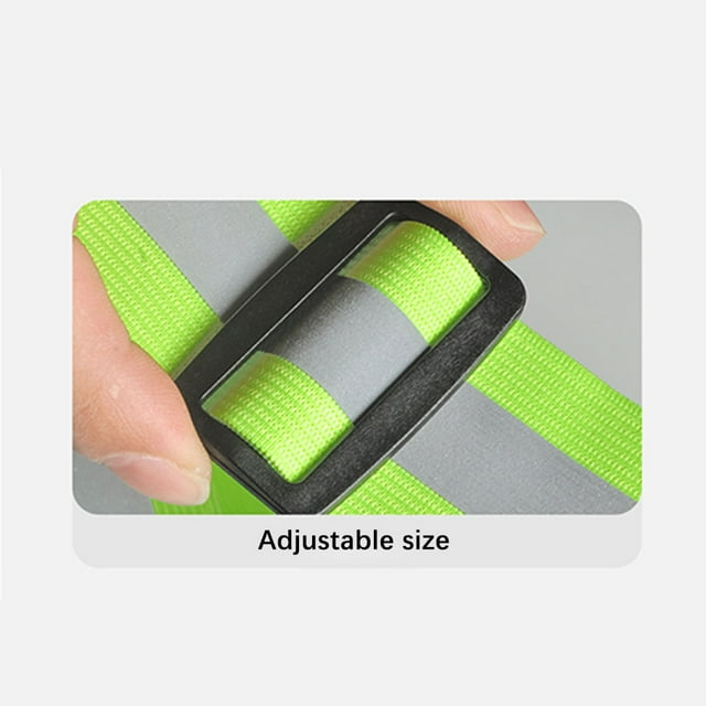 VONKY LED Reflective Vest Straps with High Visibility Adjustable Reflector Elastic Belt 3 Modes Runners for Night Working Running Pink
