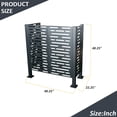 thumbnail image 3 of CarButler 4x2ft Outdoor Air Conditioner Fence Privacy Screen Panels,4 ft Height,Metal Privacy Fence Cover, 3 of 7