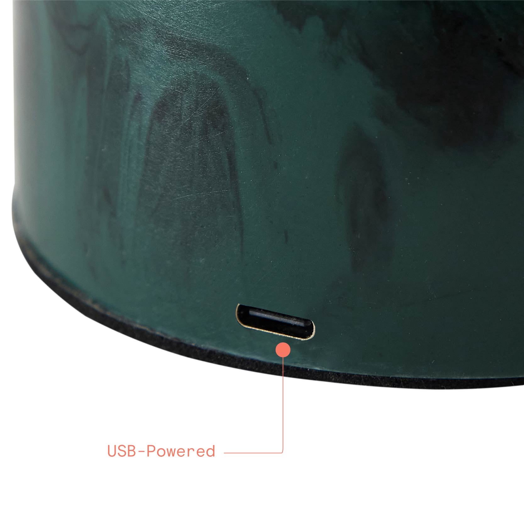 Beautiful Thyme Green Marble Uplight by Drew Barrymore, 9.25" H