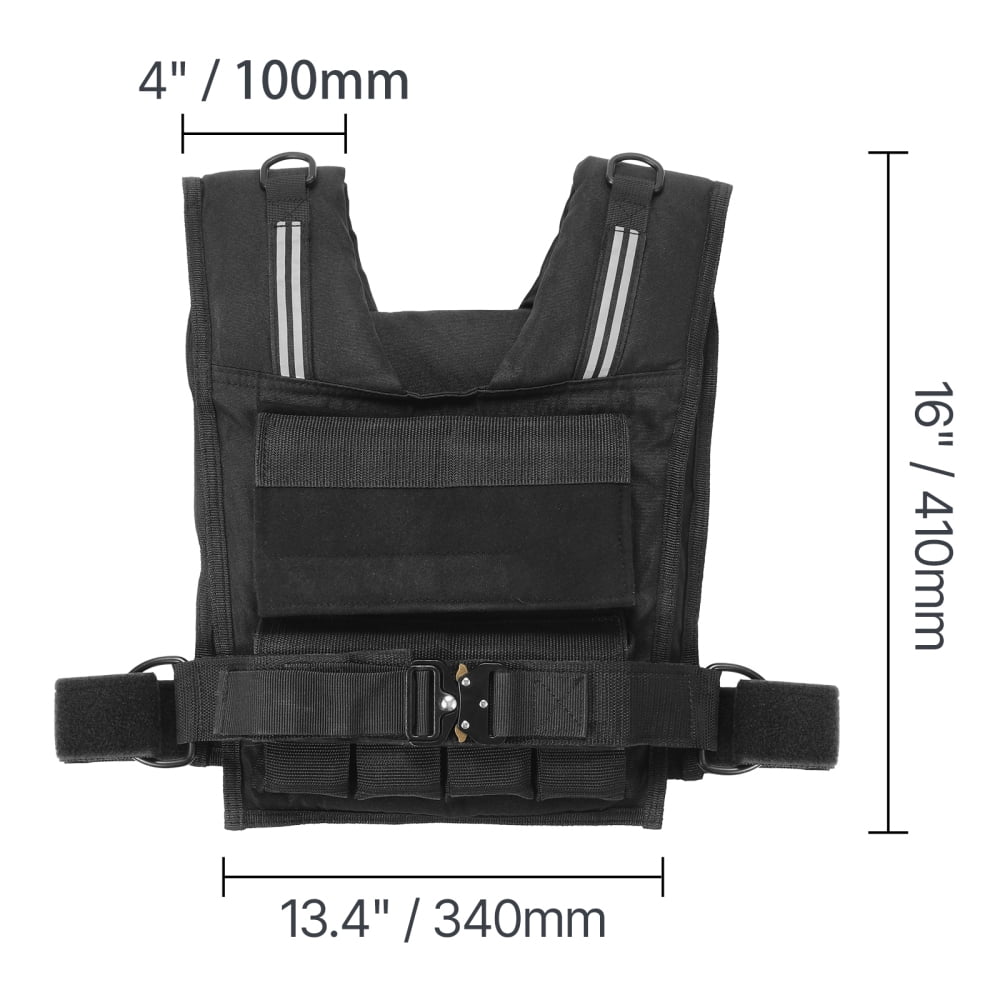35lb Adjustable Weighted Vest for Men and Women, Breathable Workout Vest with Quick Release Buckle, for Strength Training and Running