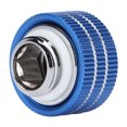 thumbnail image 2 of Hard Tube Fittings 14mm G1/4in Thread Inner Hex Compression Fittings with Sealing Rings for Computer Water Cool SystemBlue, 2 of 14