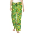 thumbnail image 1 of Balery St. Patrick's day Pantalones de pijama para mujer, pijamas ultraligeros, pantalones de estar por casa-Large, 1 of 6