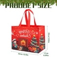 thumbnail image 3 of 2 Pack Extra Large Christmas Gift Bags, Non-Woven Tote Bags with Handles, Reusable Holiday Shopping and Gift Packaging Bags, Hot Pink, 3 of 7