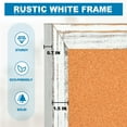 thumbnail image 4 of Cork Board Bulletin Board 24 x 18 Inches Cork Notice Pin Board Memo Board with Vintage Style White Wooden Frame for Display Home Decor Office Kitchen with 10 Pushpins, White Framed, 4 of 8