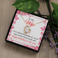 thumbnail image 6 of To My Wife  Love and Affection Birthday Message Forever Necklace w Message Card, 6 of 20