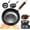 Medium-no Lid, variant on Uncoated Thick Iron Pot, Japanese Iron Pots for Cooking, Uncoating Cast Iron Pot, Non-Stick Cast Irons Wok with Lid, high Purity Irons Frying Pan for Cooking(Medium-with Lid)