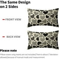 thumbnail image 5 of Valentines Day Lumbar Pillow Covers 12x20 Set of 2 Buffalo Plaid Dots Stripes Black Love Heart Print Decorative Throw Pillows Rustic Valentine''s Day Pillow Cases Decor for Couch Sofa Bed, 5 of 6