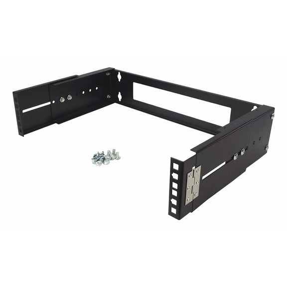 CNAweb 2U 19-Inch Hinged Extendable Wall Mount Bracket Network Equipment Rack
