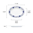 thumbnail image 2 of Excellante Lotus Melamine Dinnerware Collection 12" x 8 5/8" Platter, Comes in Dozen, 2 of 3
