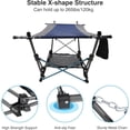 thumbnail image 2 of REDCAMP Portable Folding Hammock with Stand,Foldable Camping Hammock with Removable Pillow Storage Net for Outdoor, Backyard, Beach, 84 in Extra-Long, 2 of 9