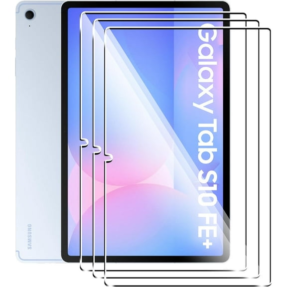 Screen Protector Designed for Samsung Galaxy Tab S10 FE /Plus【Not Fit S10/S10 FE】,13.1 Inch,Tempered Glass Film,HD Clear,Anti-Scratch,Bubble Free (3 Pack)