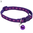 thumbnail image 2 of Shulemin Fashion Star Quick Release Buckle with Bell Cat Dog Puppy Kitten Collar Necklace,Purple, 2 of 8