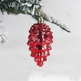 thumbnail image 5 of Christmas Ornaments, 8pcs Pine Cone Hanging Decorations for Christmas Tree Holiday Party Home Decor, Shatterproof Plastic Cone Shaped Ornaments for Indoor Outdoor Xmas Decoration, 5 of 5
