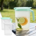 thumbnail image 1 of Jiaeri 1.8L Large Capacity Water Pitcher,BPA Free Plastic Beverage Dispenser with Lid,Heat Resistant Fruit Infuser Jug for Iced Tea Lemonade,Space Saving Refrigerator Water Bottle, 1 of 7