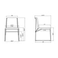 thumbnail image 5 of B-Modern Eco-Leather Dining Chair in White & Stainless Steel, 5 of 5