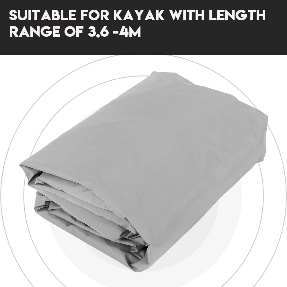 WALFRONT 4.5m Waterproof UV Sun Protection Storage Dust Cover for 3.6-4m Kayak Boat Canoe, Waterproof Kayak Cover, Kayak Storage Cover