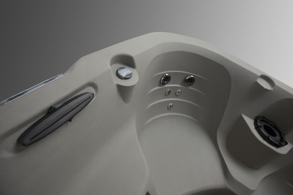 All New 2025 HydroLuxe MAUI Taupe/Grey Hot Tub - 6-person, 26 Jets, Convertible 110v/220v