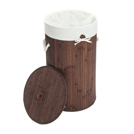 Lined Wicker Hamper With Lid Zimtown Bamboo Laundry Hamper Basket Wicker Clothes Storage Bag Sorter Bin Organizer Lid ()