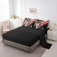 thumbnail image 3 of Manfei Sporty Motocross 7 Pieces Full Size Bedding Sets，Classic Sports Art Full Size Bed in a Bag，Black Red,Black Reversible, 3 of 7