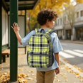 thumbnail image 6 of Yellow and Black Checkered Pattern 17" School Backpacks for Teens,Waterproof Oxford Fabric,S-Shape Padded Straps for School,Travel,Hiking,Camping, 6 of 6
