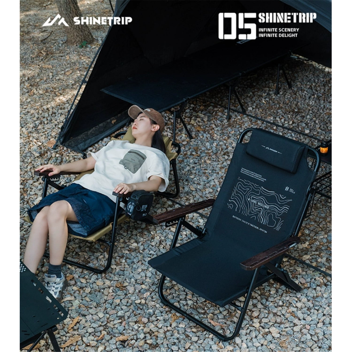 Mountain Fun ST-05 Series War Eagle Sand Outdoor Recliner