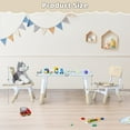 thumbnail image 2 of Toddler Table and 2 Chairs Set, Height Adjustable Kids Table and Chair Set, 31.5''L x 23.6''W, Marble Pattern & Graffiti Desktop, Children Multi-Activity Table for Home/Daycare/Classroom, 2 of 7