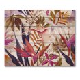 thumbnail image 3 of Designart 'VIntage Tropical Flowers III' Traditional Print on Natural Pine Wood, 3 of 5