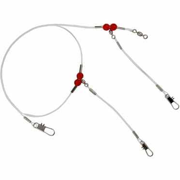 Tsunami Double Drop Bottom Rig, Mono - 4 pack