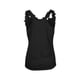 thumbnail image 3 of Gibobby Camiseta sin mangas de verano para mujer, camisetas sin mangas con escote en V y retazos de encaje(Negro,XG), 3 of 5