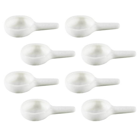 MOKKHNB small candlestick holders Ceramic White 8Pcs