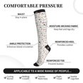 thumbnail image 3 of Lsque Summer Floral Pattern Sport Compression Socks for Men & Women 15-20 mmHg Knee High Nurse Pregnant Running Medical and Travel Athletic, 3 of 6