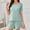 01 Green, variant on Weiqire Pajamas for Women, 2 Piece Soft Short Sleeve Top and Shorts Sleepwear Round Neck Pjs Lounge Set with Pockets