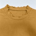 thumbnail image 7 of FchengtaiS Long Sleeve Shirts for Women Ribbed Slim Fitted Basic Tee Top Mock Neck Workout Stretchy Undershirts, 7 of 7
