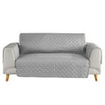 thumbnail image 2 of Lovote Couch Cover 3 Seaters Waterproof Sofa Cover Gray Non-slip Slipcover Furniture Cover Protector from Pets, 2 of 7