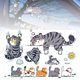 thumbnail image 1 of Scratch Cat Car Stickers Lindo Gato Pegatinas de coche y pegatinas Pegatinas de parachoques de gato Divertido vehículo ventana Pegatinas de coches, 1 of 3