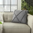 thumbnail image 4 of Nourison Life Styles Textured Grey Decorative Throw Pillow , 18" x 18", 4 of 5