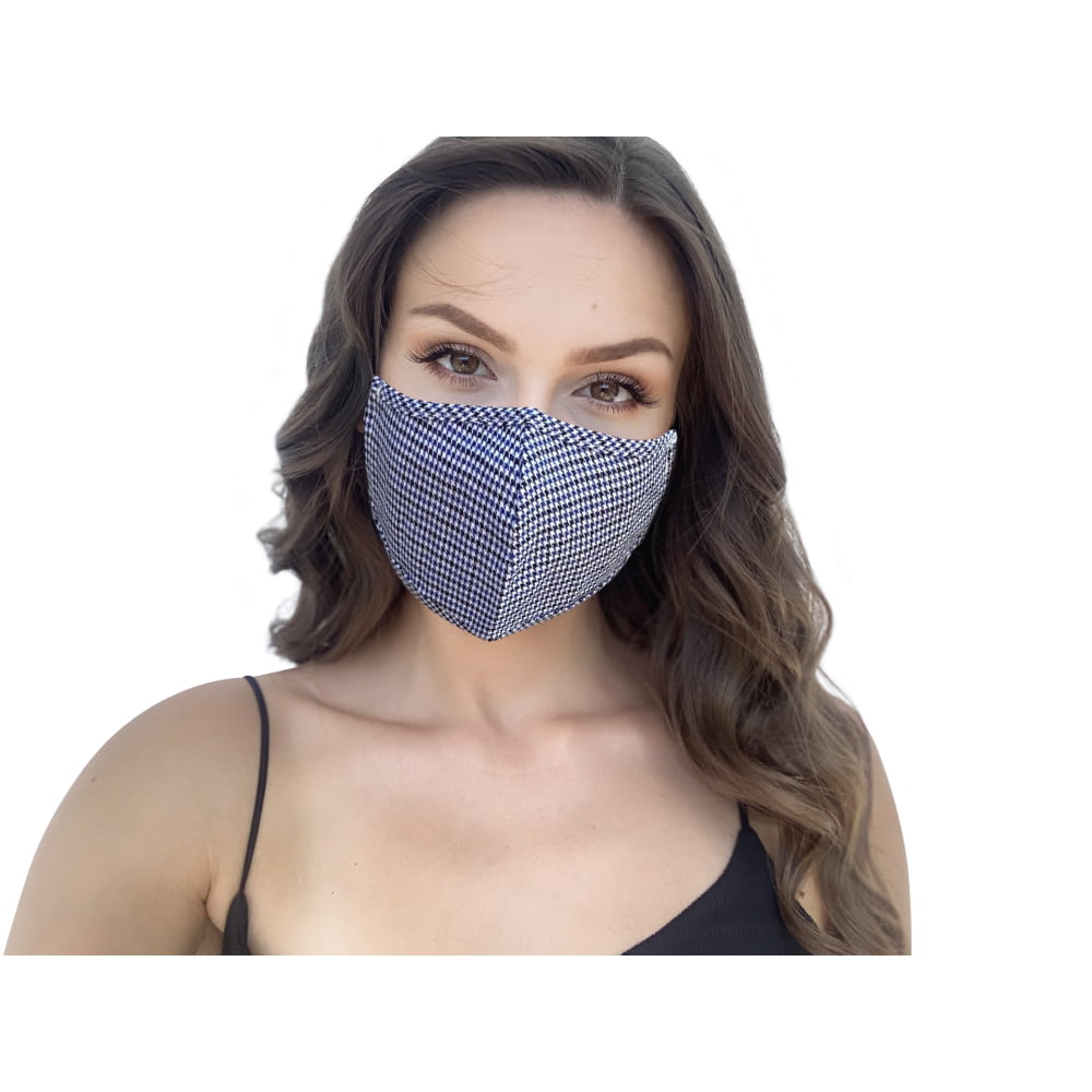 NARCES Synthetic Adjustable Houndstooth Mask Womens Accessories Face masks 