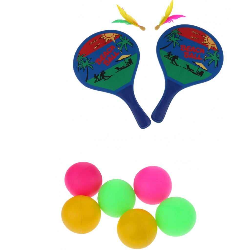 Axioma 6pcs Table Tennis Balls Beer Pong Cat Balls + Racquets Ball Color A