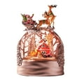 thumbnail image 1 of Bola de nieve musical navideña, figura decorativa con purpurina, decoración navideña, luz de noche para sala de estar, vacaciones y dormitorio., 1 of 9