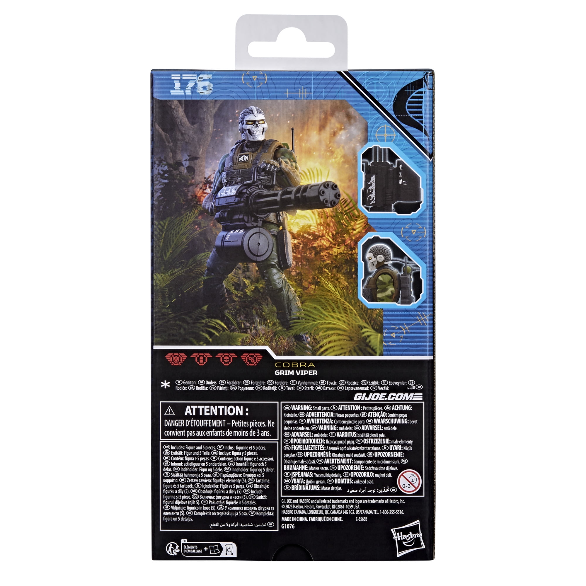 G.I. Joe Classified Series #176, Grim Viper, 6 Inch Action Figure