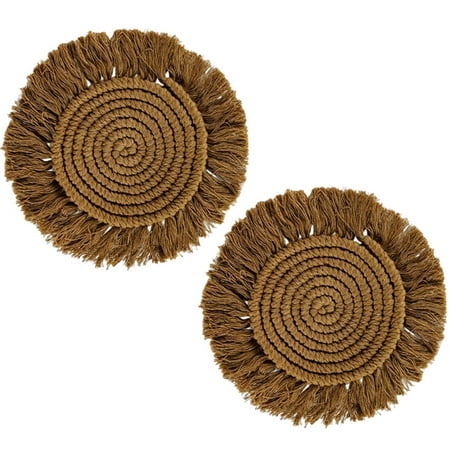 

Scandinavian Hand-Woven Insulation Mat Soft and Durable Materials for Desktop TOPOINT