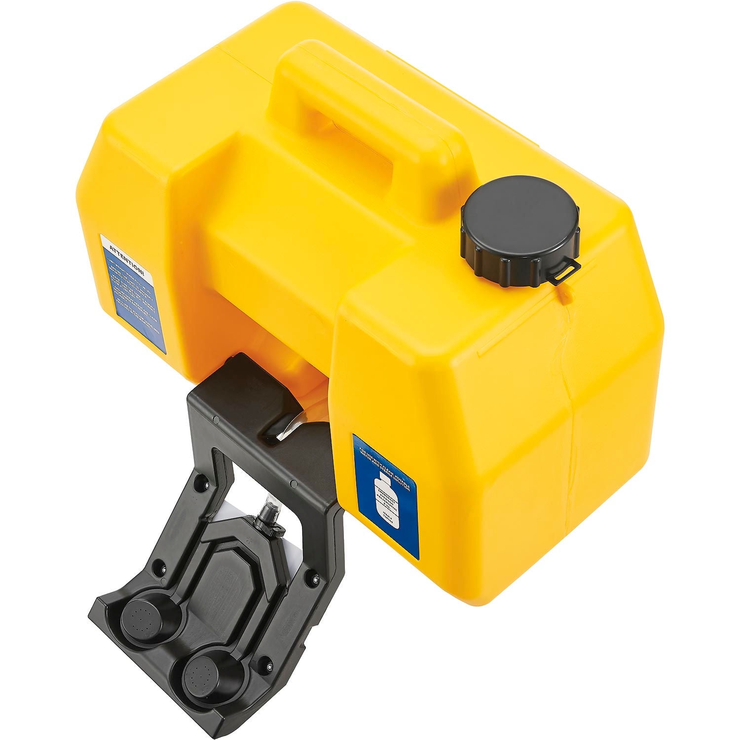 Global Industrial 9 Gallon Gravity Fed Portable Eyewash Station, Yellow