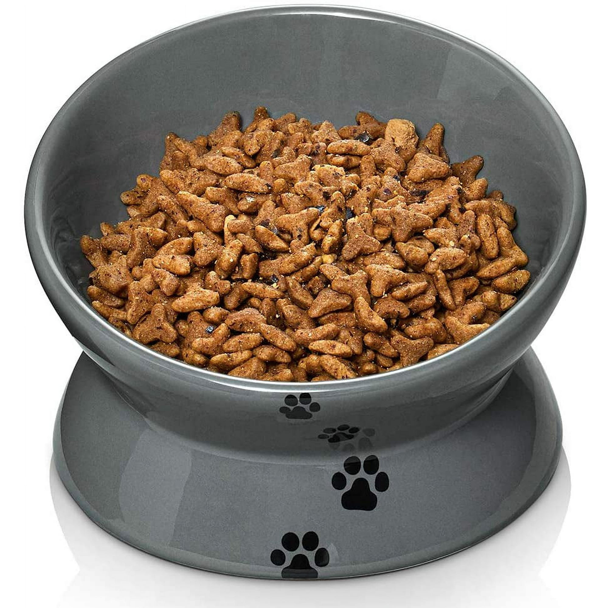 Cat Bowl Anti Vomiting,Raised Cat Food Bowls, Tilted Elevated Cat