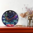 thumbnail image 2 of Dreamtimes Space Galaxy Wall Clock, 10 Inch Silent Non Ticking Round Clock Oil Painting Clock Easy to Read Clock for Living Room Bedroom Bathroom Home Decor, 2 of 7