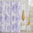 thumbnail image 3 of Shower Curtain Purple Hydrangea Shower Curtains for Bathroom Decor, Waterproof Polyester Shower Curtain Set with Hooks, Standard Size 72" x 72" Spring Flower, 3 of 9