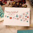 thumbnail image 2 of Tarjeta de felicitación de Navidad para niños, sobre de tarjeta de mensaje de dibujos animados, Pequeño Deseo de cumpleaños, pareja hecha a mano, bricolaje, 6 piezas, 2 of 3