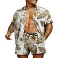 thumbnail image 1 of Stylish Matching Set  Men‘s Printed Shirt and Shorts for Hawaii, 1 of 9
