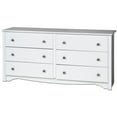 thumbnail image 1 of Wright Home Traditional Wood 6 Drawer Dresser in White, 1 of 4