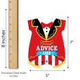 thumbnail image 5 of Big Dot of Happiness Carnival - Step Right Up Circus - Baby Bodysuit Wish Card Carnival Baby Shower Activities - Shaped Advice Cards Game - Set of 20, 5 of 5